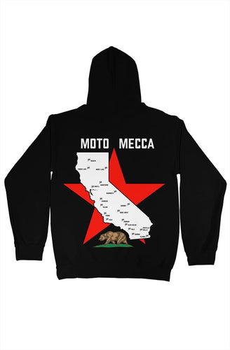 gildan 18500-Moto Mecca Hoodie- Cali Map design