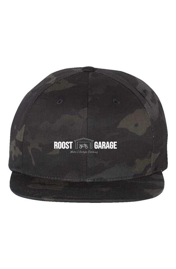 Multicam Black Premium Snapback-RG Brand in White 
